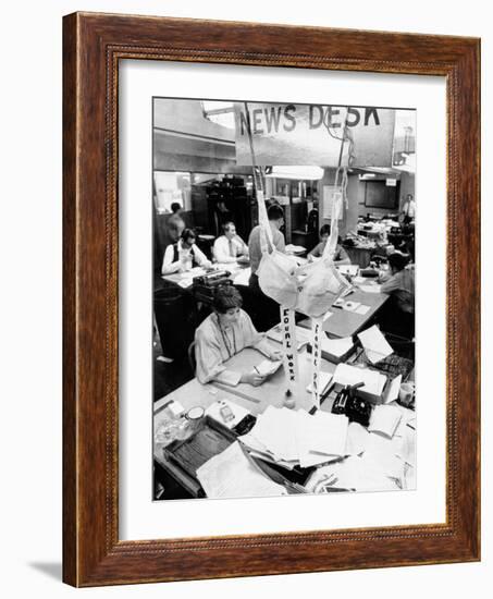 Feminist Protest at the Offices of the Houston Chronicle-null-Framed Photo