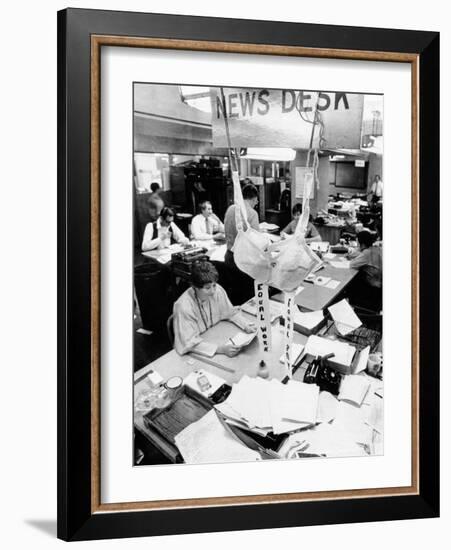 Feminist Protest at the Offices of the Houston Chronicle-null-Framed Photo