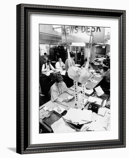 Feminist Protest at the Offices of the Houston Chronicle-null-Framed Photo