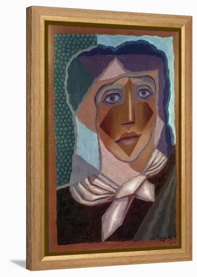 Femme à L'écharpe (Woman with Neck Scarf), 1924-Juan Gris-Framed Premier Image Canvas