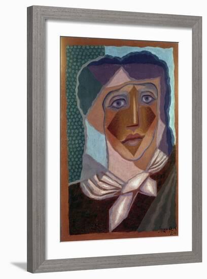 Femme à L'écharpe (Woman with Neck Scarf), 1924-Juan Gris-Framed Giclee Print