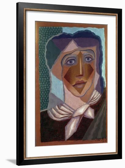 Femme à L'écharpe (Woman with Neck Scarf), 1924-Juan Gris-Framed Giclee Print