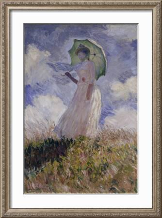 Femme à l'Ombrelle Tournée Vers la Gauche (Woman with Umbrella), 1886'  Giclee Print - Claude Monet | Art.com