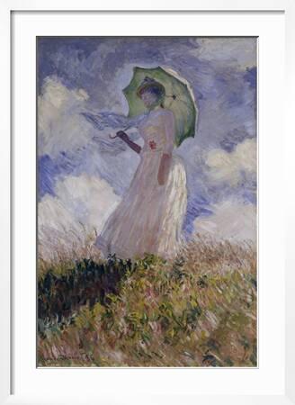 Femme à l'Ombrelle Tournée Vers la Gauche (Woman with Umbrella), 1886'  Giclee Print - Claude Monet | Art.com