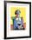 Femme A La Chaise Sur Fond Jaune-Pablo Picasso-Framed Collectable Print