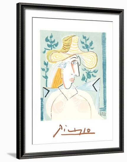 Femme a la Collerette-Pablo Picasso-Framed Collectable Print