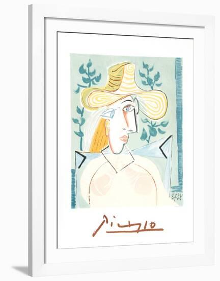 Femme a la Collerette-Pablo Picasso-Framed Collectable Print