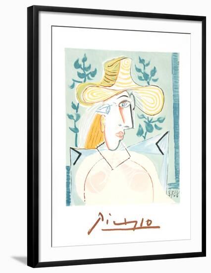 Femme a la Collerette-Pablo Picasso-Framed Collectable Print