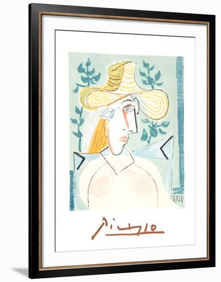 Femme a la Collerette-Pablo Picasso-Framed Collectable Print