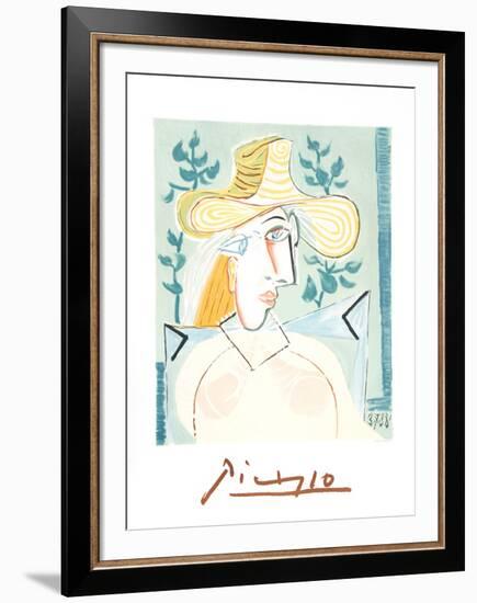 Femme a la Collerette-Pablo Picasso-Framed Collectable Print