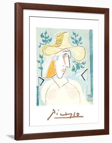 Femme a la Collerette-Pablo Picasso-Framed Collectable Print