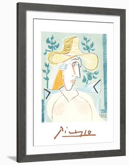 Femme a la Collerette-Pablo Picasso-Framed Collectable Print