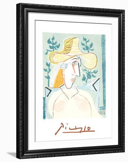 Femme a la Collerette-Pablo Picasso-Framed Collectable Print