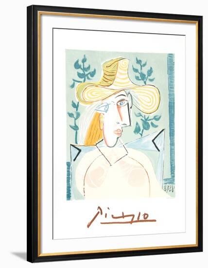 Femme a la Collerette-Pablo Picasso-Framed Collectable Print