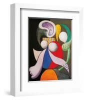 Femme a La Fleur, c.1932-Pablo Picasso-Framed Art Print