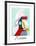 Femme a la Robe Multicolore-Pablo Picasso-Framed Collectable Print