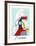 Femme a la Robe Multicolore-Pablo Picasso-Framed Collectable Print