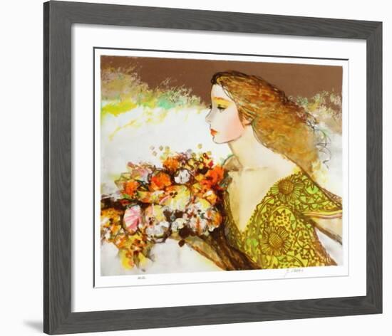 Femme à la robe verte-Sachiko Imai-Framed Collectable Print