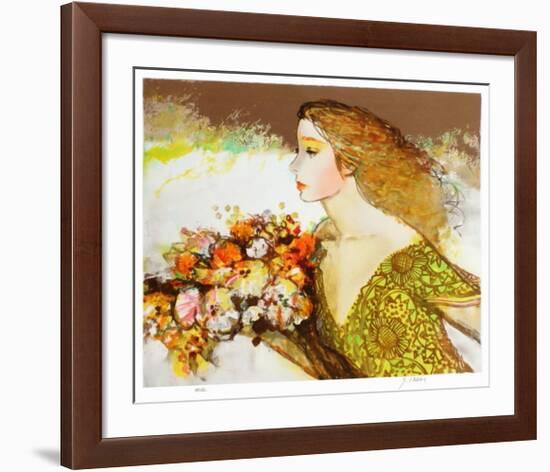 Femme à la robe verte-Sachiko Imai-Framed Collectable Print