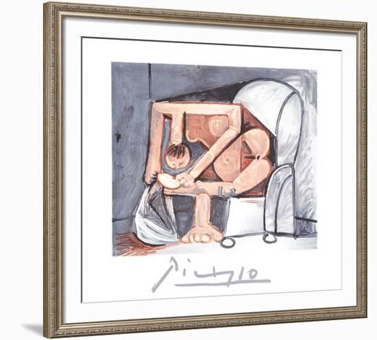 Femme A La Toilette-Pablo Picasso-Framed Collectable Print