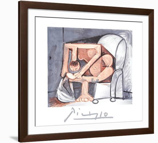 Femme A La Toilette-Pablo Picasso-Framed Collectable Print