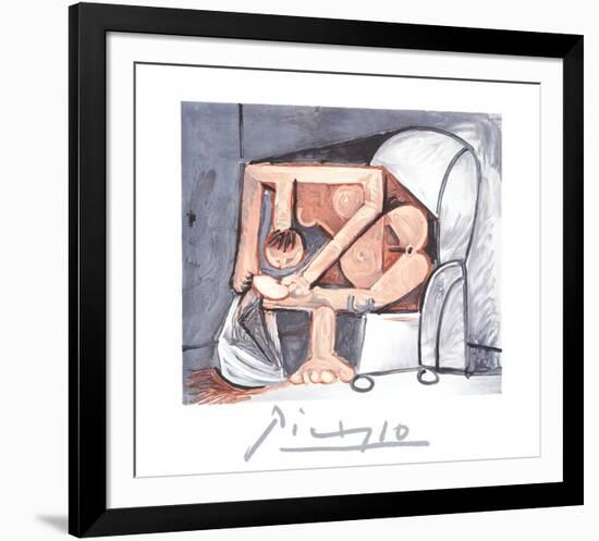 Femme A La Toilette-Pablo Picasso-Framed Collectable Print