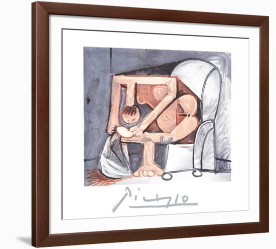 Femme A La Toilette-Pablo Picasso-Framed Collectable Print