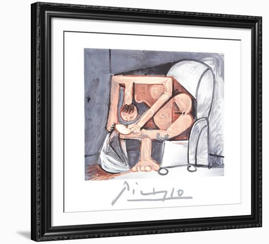 Femme A La Toilette-Pablo Picasso-Framed Collectable Print
