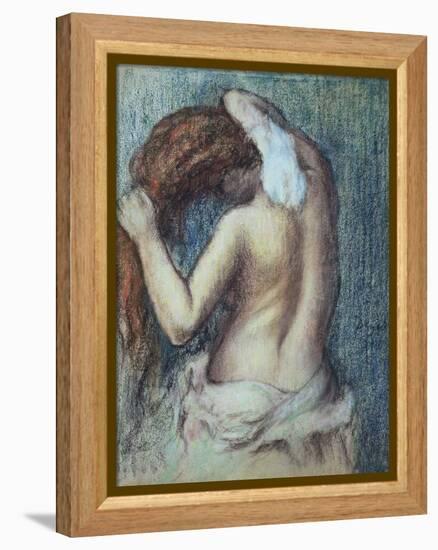 Femme a Sa Toilette, C.1895 (Pastel on Paper)-Edgar Degas-Framed Premier Image Canvas