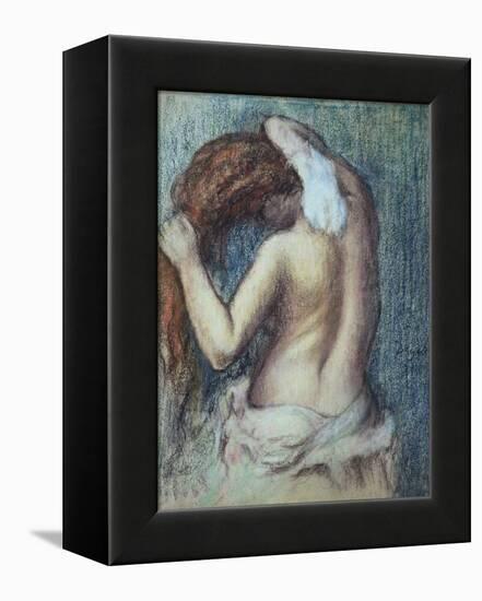 Femme a Sa Toilette, C.1895 (Pastel on Paper)-Edgar Degas-Framed Premier Image Canvas