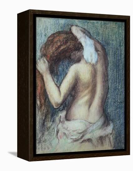 Femme a Sa Toilette, C.1895 (Pastel on Paper)-Edgar Degas-Framed Premier Image Canvas