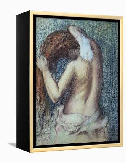 Femme a Sa Toilette, C.1895 (Pastel on Paper)-Edgar Degas-Framed Premier Image Canvas
