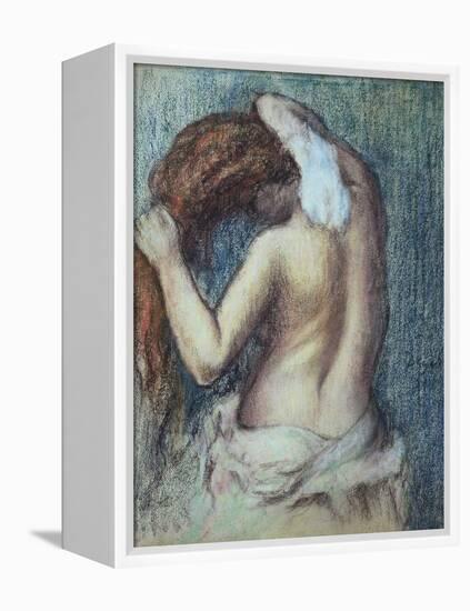 Femme a Sa Toilette, C.1895 (Pastel on Paper)-Edgar Degas-Framed Premier Image Canvas