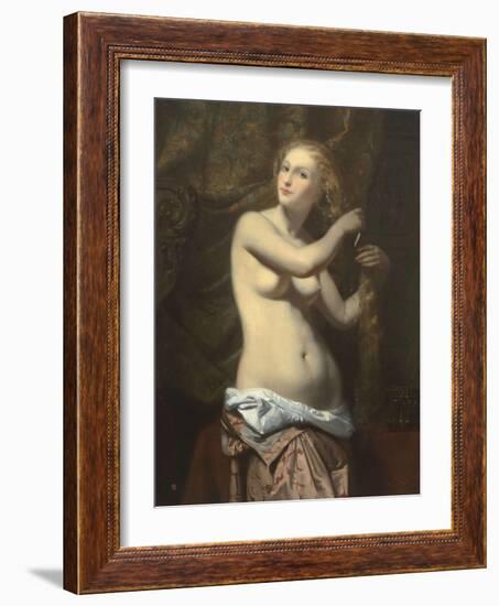 Femme ?a toilette-Jules Claude Ziegler-Framed Giclee Print