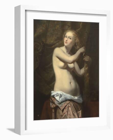 Femme ?a toilette-Jules Claude Ziegler-Framed Giclee Print