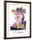Femme Accoudee En Robe Mauve Et an Drapeau-Pablo Picasso-Framed Collectable Print