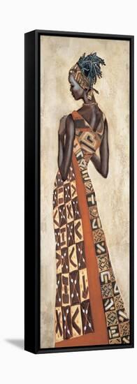 Femme Africaine II-Jacques Leconte-Framed Stretched Canvas