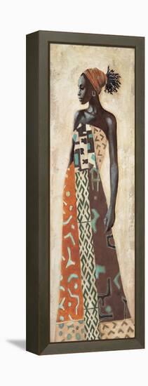 Femme Africaine IV-Jacques Leconte-Framed Stretched Canvas