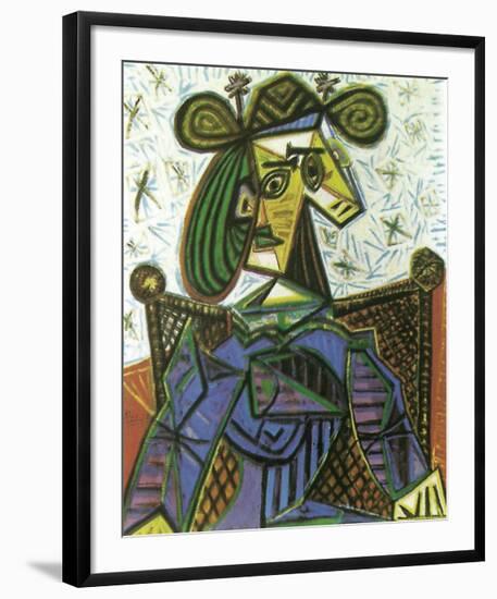 Femme Assise Dans Un, 1941-Pablo Picasso-Framed Art Print