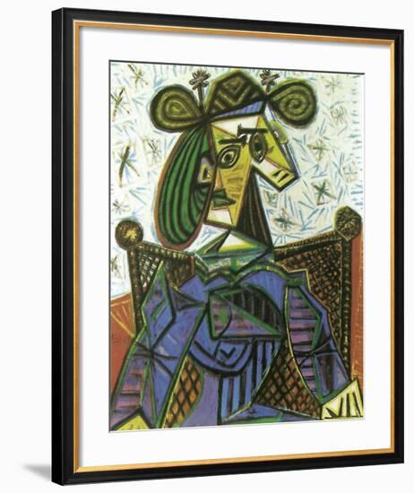 Femme Assise Dans Un, 1941-Pablo Picasso-Framed Art Print