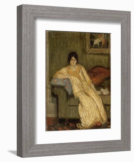 Femme assise dans un canapé-Théophile Alexandre Steinlen-Framed Giclee Print