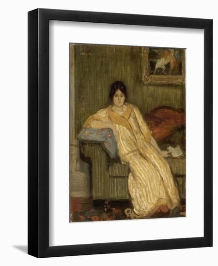 Femme assise dans un canapé-Théophile Alexandre Steinlen-Framed Giclee Print