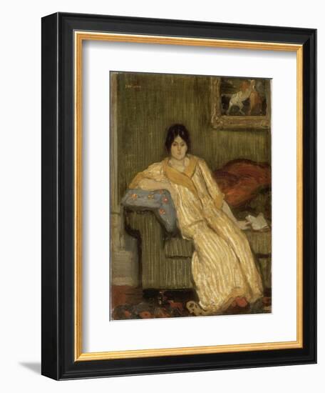 Femme assise dans un canapé-Théophile Alexandre Steinlen-Framed Giclee Print