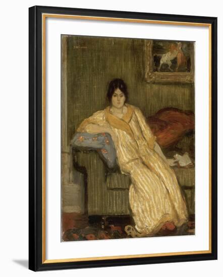 Femme assise dans un canapé-Théophile Alexandre Steinlen-Framed Giclee Print