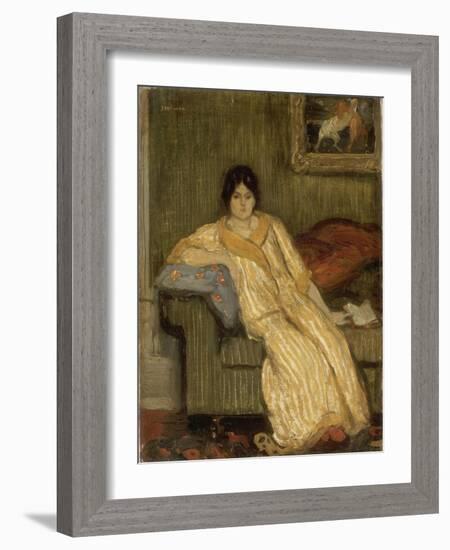 Femme assise dans un canapé-Théophile Alexandre Steinlen-Framed Giclee Print