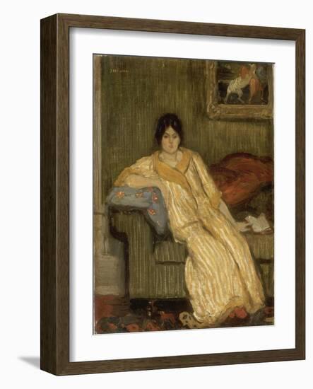 Femme assise dans un canapé-Théophile Alexandre Steinlen-Framed Giclee Print