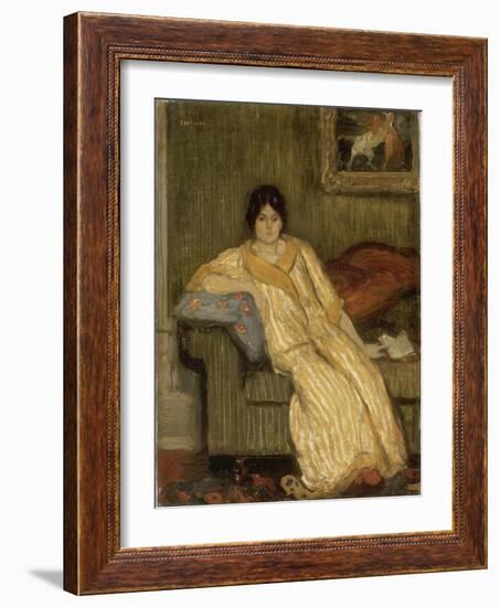 Femme assise dans un canapé-Théophile Alexandre Steinlen-Framed Giclee Print