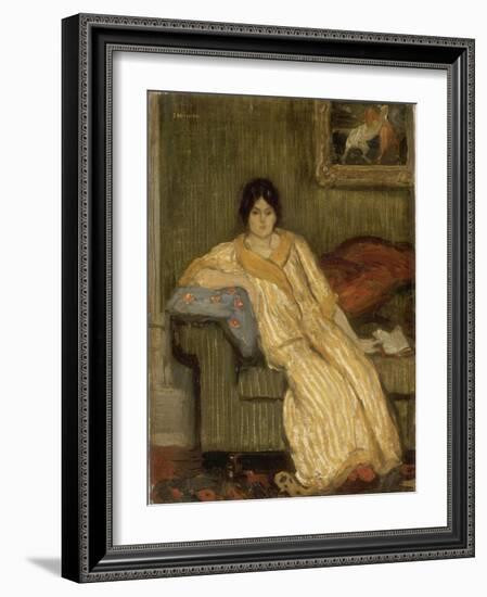 Femme assise dans un canapé-Théophile Alexandre Steinlen-Framed Giclee Print