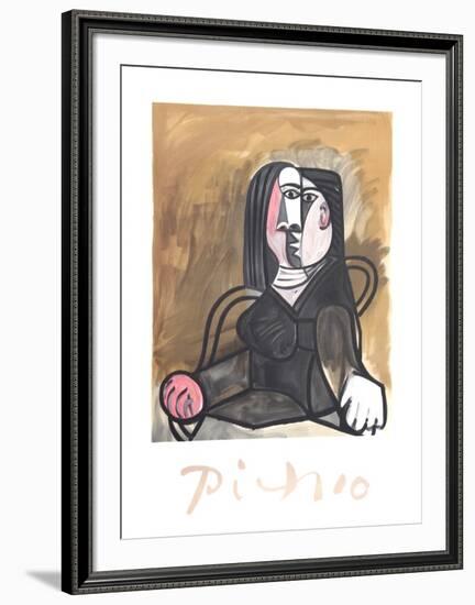 Femme Assise dans un Fateuil-Pablo Picasso-Framed Collectable Print