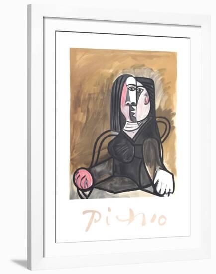 Femme Assise dans un Fateuil-Pablo Picasso-Framed Collectable Print